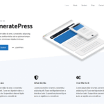 GeneratePress WordPress theme homepage screenshot