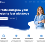 Neve WordPress theme homepage screenshot
